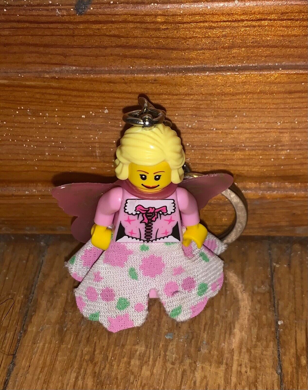 Pink Fairy Batman Lego Keychain