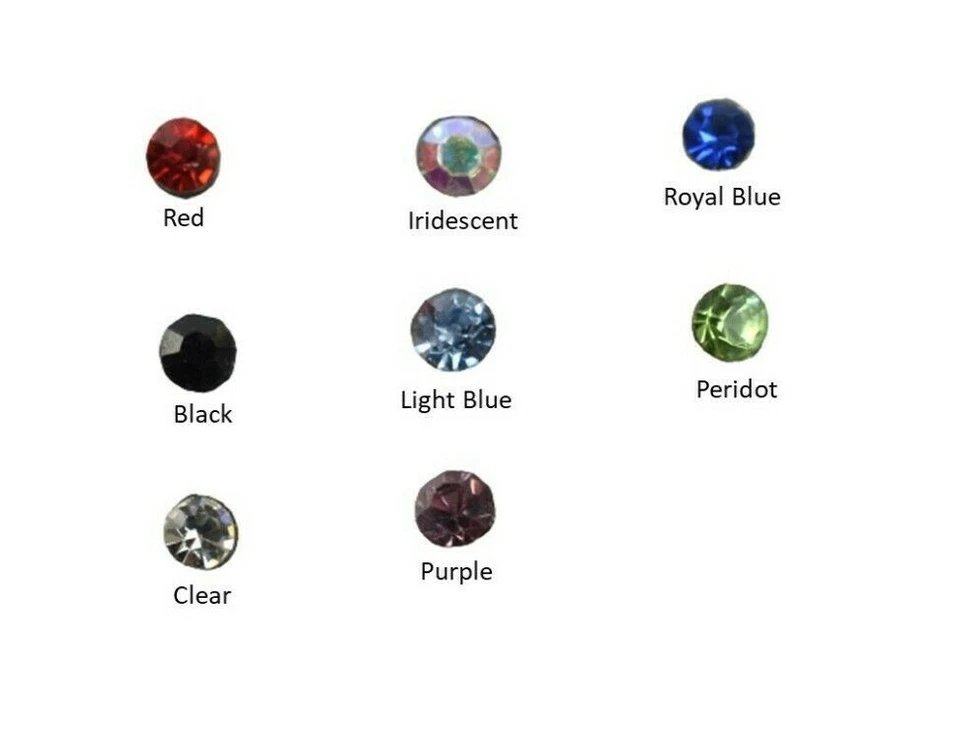 Pacote com 2 pinos de nariz 20g 2mm pedra preciosa acrílico flexível anel de pino de nariz reto - Imagem 3 de 3