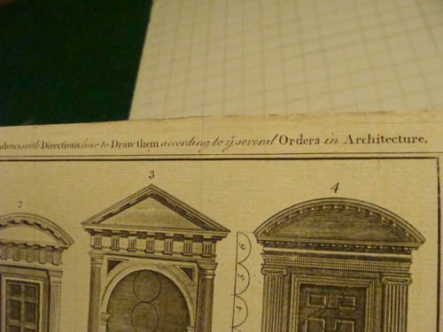 Original Engraving:1700's or 1800's - ARCHITECTURE DOOR ENTRANCES --1750-- - Picture 4 of 7