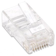 Intellinet Plug Modulari RJ45 Cat5E per Cavo Rigido UTP