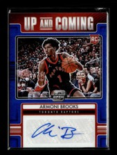 2021-22 Contenders Optic #UCA-ARM Armoni Brooks Up and Coming Auto Blue #/75