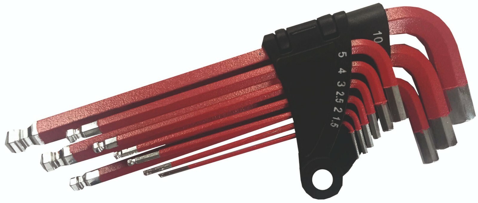 9pc L Shaped Ball End Hex Key Set (1.5mm – 10mm)