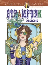 Creative Haven Steampunk Designs Coloring Book (Adult Coloring) - VERY GOOD