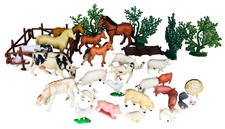 Farm Animal Toys Bundle Vintage Old Toy Action Figure Farm Animal ra