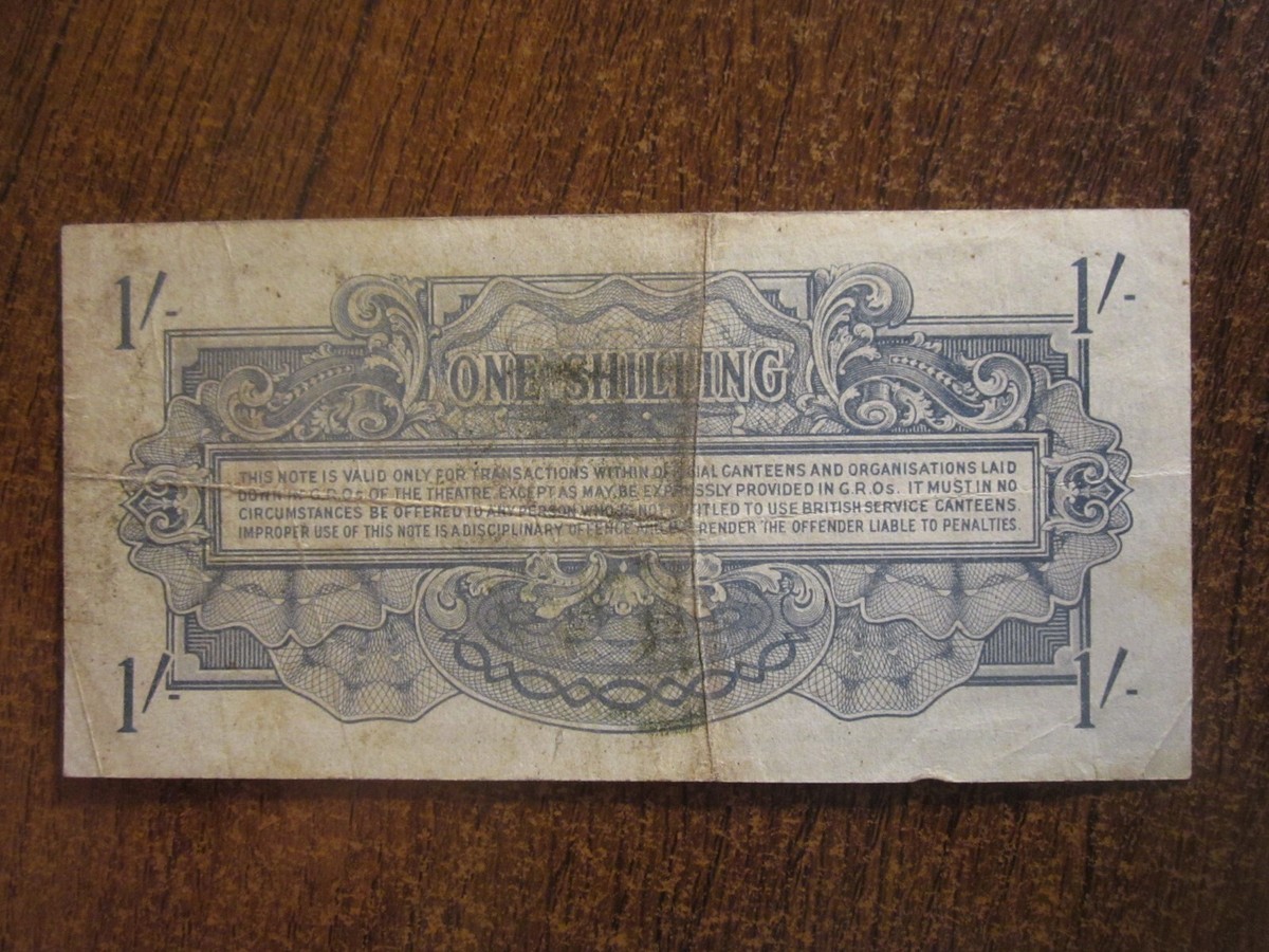 1946 BRITISH ARMED FORCES ONE SHILLING | eBay