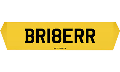 BR18ERR ''BRIBER'' - BRIBER CHERISHED PRIVATE REGISTRATION PLATE
