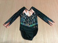 New Custom Competition Ozone Zone Gymnastics Leotard Child Medium Msrp 200 
