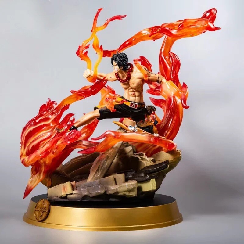 Anime One Piece Figure Fire Fist Luffy Ace Action Figures PVC Model Toys  Figure Figuras Figura de ação