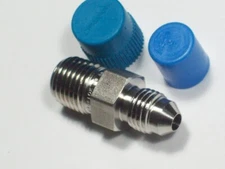 1 - Swagelok Stainless Steel Adapter, 7/16-20 JIC x 1/2" NPT, SS-4-AN-1-4