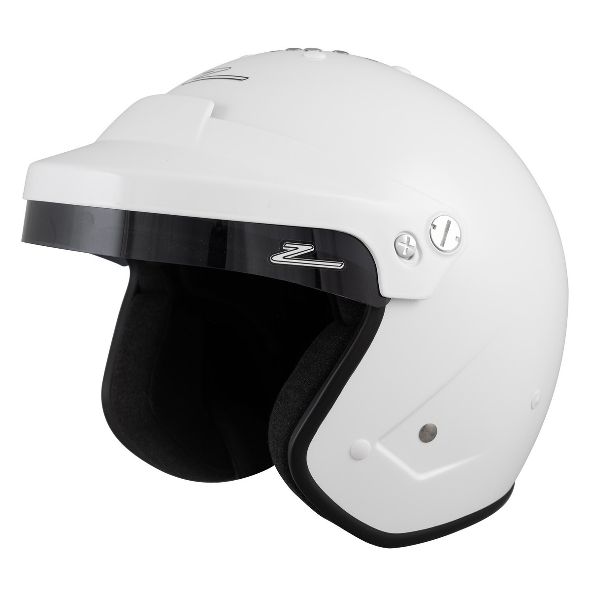 Zamp Open Face Helmet RZ 18H White Ideal for Rally Oval Autograss