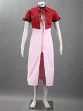 Final Fantasy VII FF7 7 Aerith 1G Clothing Cos Cloth Uniform Cosplay Costume q