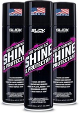 Slick Products Shine Protectant Spray 17.35oz 3-Pack Vinyl Plastic Rubber Trim