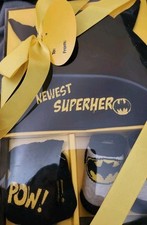 New in Box: Perfect Gift for a New Baby - ABG BABY Batman Mitts, Hat, Socks