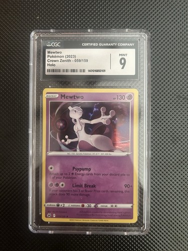 Mewtwo graded CGC 9 for sale on eBay