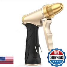 High Pressure Water Nozzle with Adjustable Spray, Heavy Duty Metal Spray for Wat