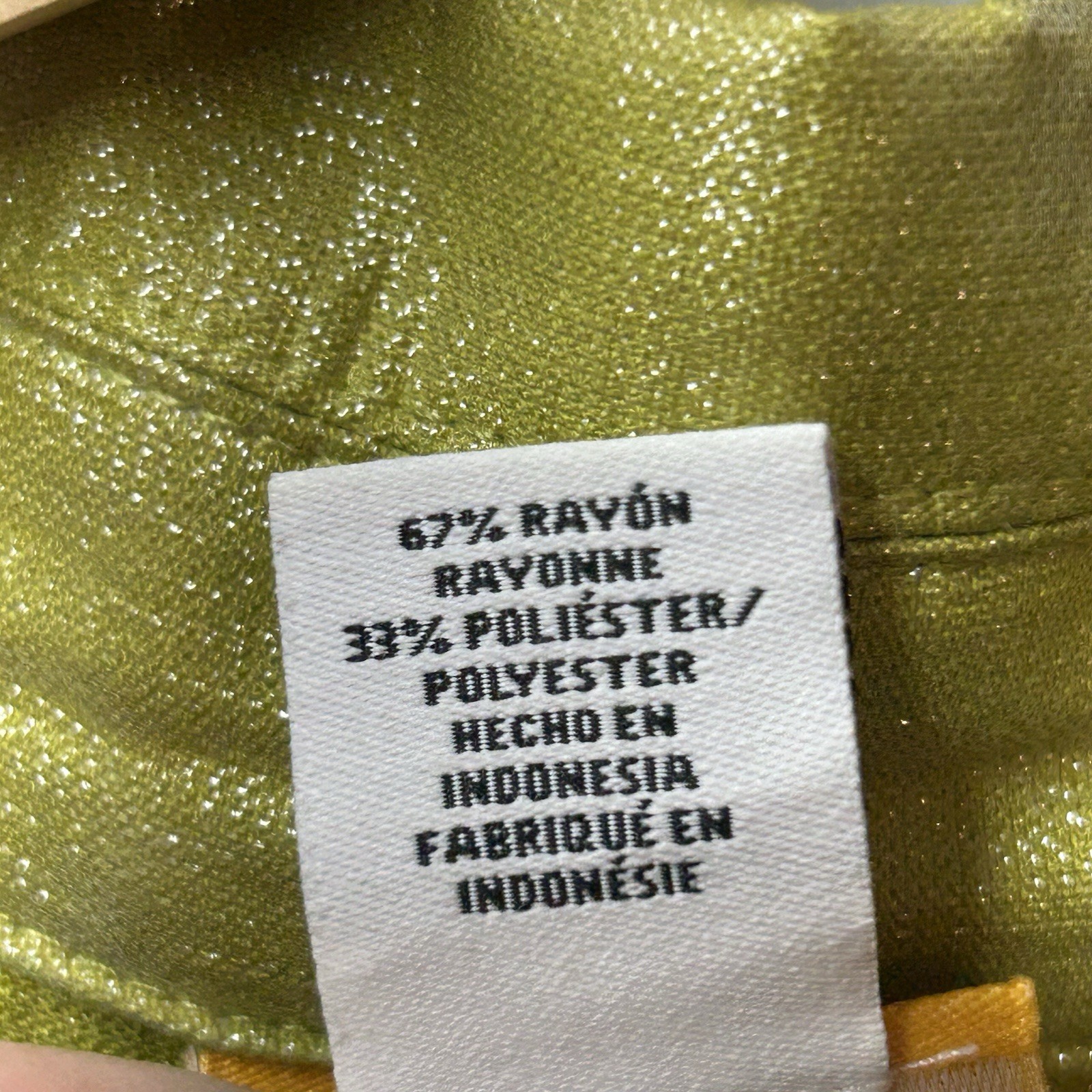 Ruby Rd Twilight Lime Metallic Light Jacket Shirt… - image 6