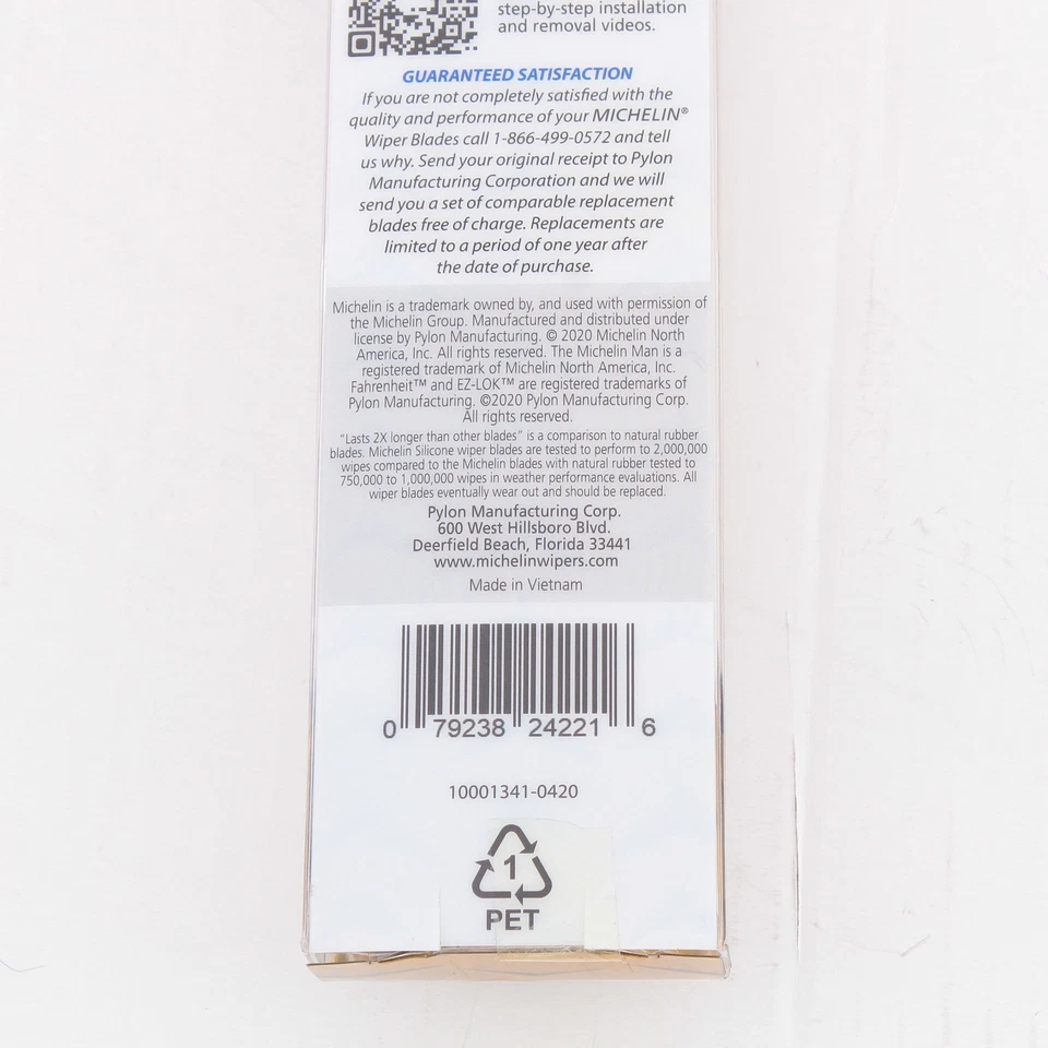 Limpiaparabrisas Michelin Fahrenheit™ 21" silicona sin marco haz curvo para todo tipo de clima Foto 4 de 4