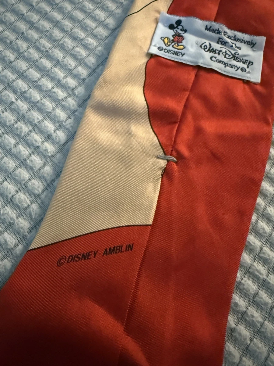 RARE Vintage 90s Jessica Who Framed Roger Rabbit Men's Silk Tie Disney Amblin