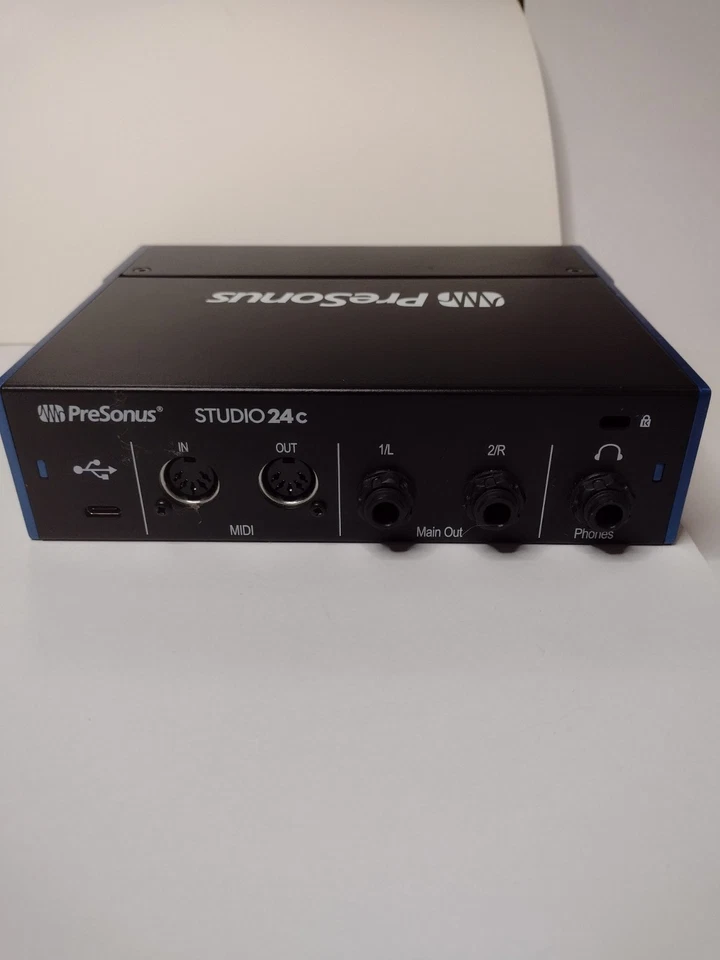 Presonus Studio 24c Audio Interface USB C 2 In (Mic/instrument) Midi In/out - Image 2 of 3