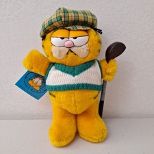 NWT Garfield Golf Vtg DAKIN 1981 Plush Stuffed Toy Golfing Club Sweater