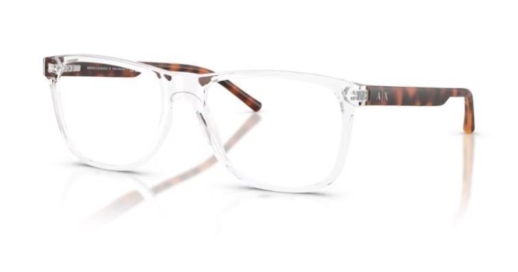 AX ARMANI EXCHANGE Men's AX3048 8235 54 Rectangular Eyeglass Frames