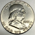 1963-P Franklin Half Dollar Cleaned Polished 90% Silver -3827