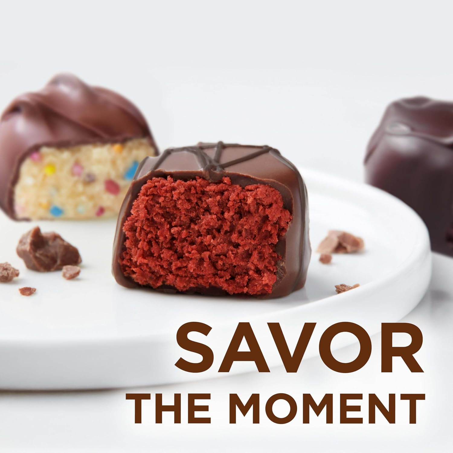 Assorted Milk & Dark Chocolate Dessert Inspired Truffles Candy Gift Box, 14.9 Oz