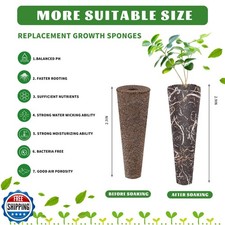 70 Pack Grow Sponges, Seed Pods Replacement, Sponges Seed Growth kit, Bulk Gr... 0.29 per gallon