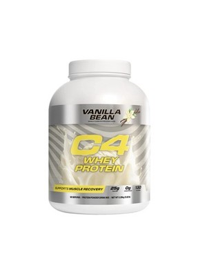 C4 Whey Protein Vanilla Bean Muscle Recovery Supplement 66 Servings