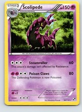 Pokémon TCG Black & White Scolipede 54/114 VG MP Non-Holo B1A2