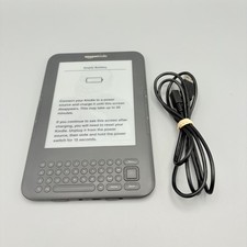 Amazon Kindle Keyboard Bundle 3rd Gen Wi-Fi 6in - Gray Need Battery For Parts