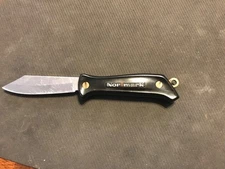 Vintage Normark Little Swede Folding Pocket Knike w/ Folding Lanyard Eye Sweden