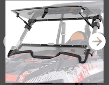Polaris RZR XP 1000 2019-2023 KEMIMOTO Flip Up Windshield 2-in-1 Hard Coated