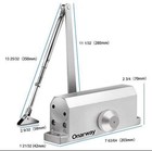 Door Closer Adjustable Automatic Size 4 Spring Hydraulic For Home & Commercial U — photo 4