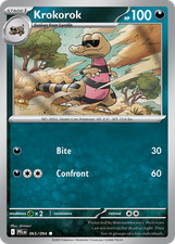 Krokorok 65/94 Phantasmal Flames Pokémon TCG NM 40% off at 10+ cards