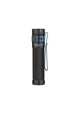 Olight Baton 3 Pro 1500 Lumen Rechargeable CW LED Flashlight, Black