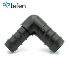 Barb Reducing Elbow Pipe Connector Tefen Plastic Black OD Hose Fitting Multipack