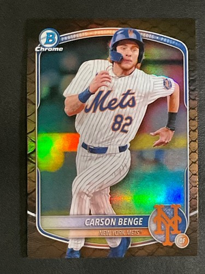 #ad #ad Carson Benge 2025 Bowman Chrome Reptilian Refractor Prospects Card BCP 108 $5.00