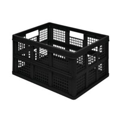45 LITER FALTSCHACHTEL 570mm x 390mm x 285mm - SCHWARZ