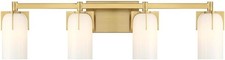 Savoy House 8-4128-4-322 Caldwell 4-Light Bathroom Vanity Light in Warm Brass