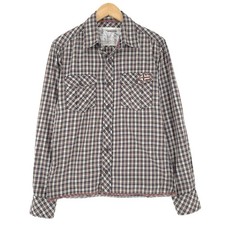 Napapijri Mens Shirt Check Button Up Casual Everyday Classic Gy3 Size S