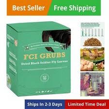 10LB Dried Black Soldier Fly Larvae for Chickens,High Calcium,Non-GMO,60-100X...