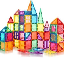 100PCS Magnetic Tiles Kids Toys - Magnetic Building Blocks STEM Magnet Building