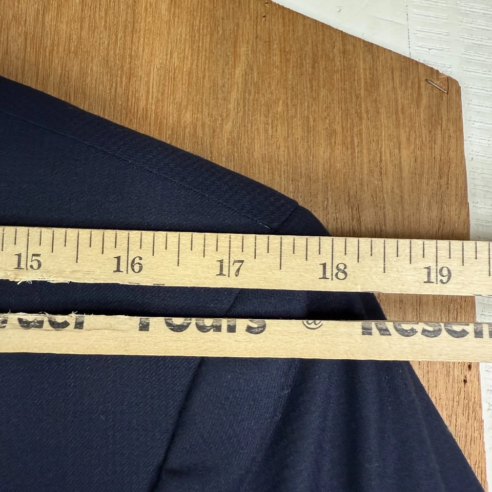 Kenneth Cole Suit Mens 40R Navy Blue 2 Button Sport Fabric Performance 36x29 - Image 4 of 4