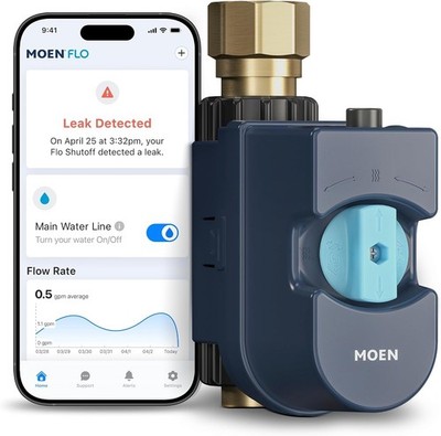 Moen 900-006 Flo Smart Water Monitor and Automatic Shutoff Sensor - 1 inch
