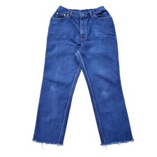 Vintage Levi's 505 Jeans Woman's Size 28x27 Blue Pants USA Cropped Denim Tag 18