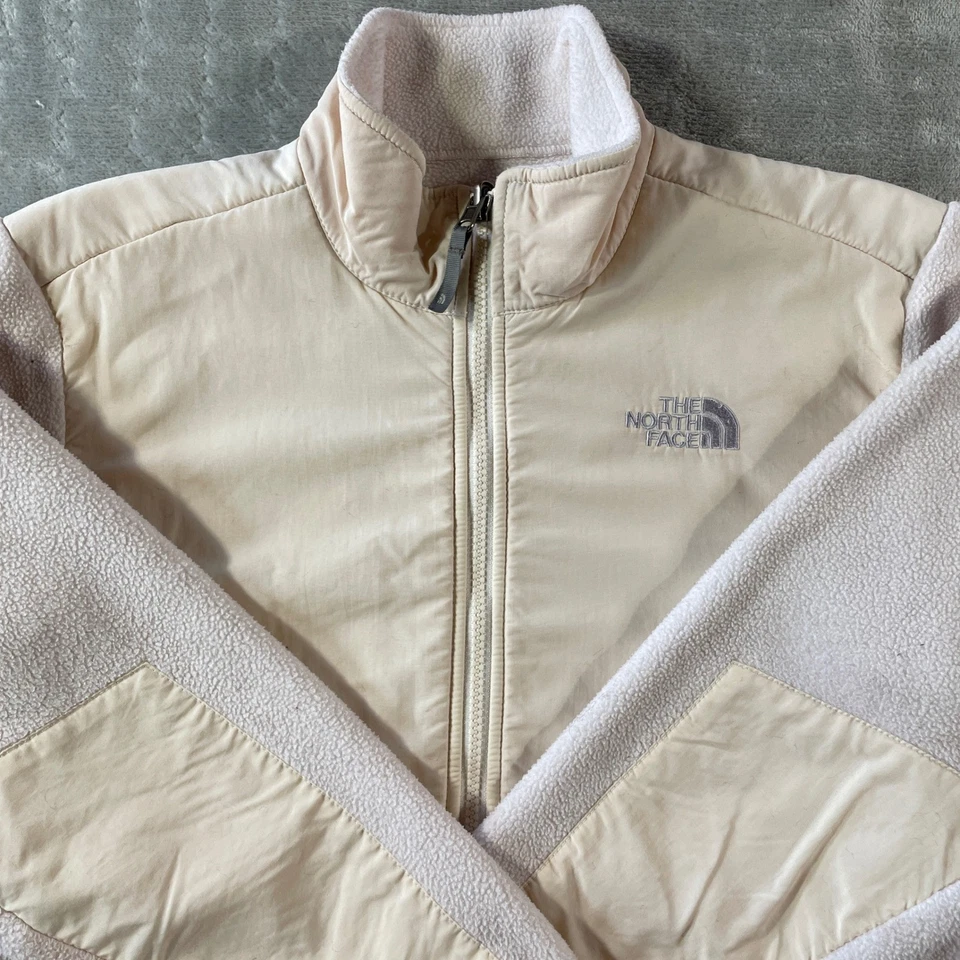 Chaqueta The North Face Niñas Grande Rosa Polar Cremallera Completa Polartec Escuela Exterior Foto 3 de 4