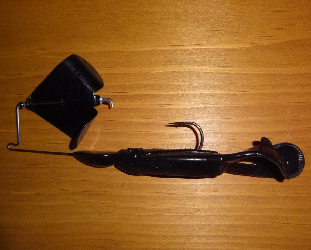 Big Bite Baits Tour Toad Buzz Buzzbait, 4", 3/8 Oz., Black Blade/Black Toad - Image 4