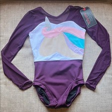 Tiger Friday Unicorn Dance Leotard Maroon Adult Medium New with Tags