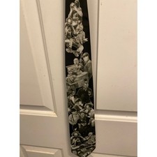 Three Stooges Larry Moe Curly Mens Neck Tie Made USA 1994 VTG Ralph Marlin 57  